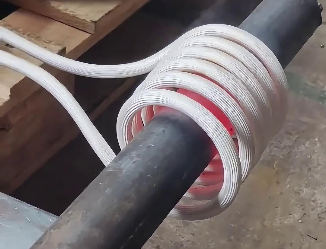 30KW高頻萝莉社在线免费观看加熱設備，局部加熱直徑65mm的鐵